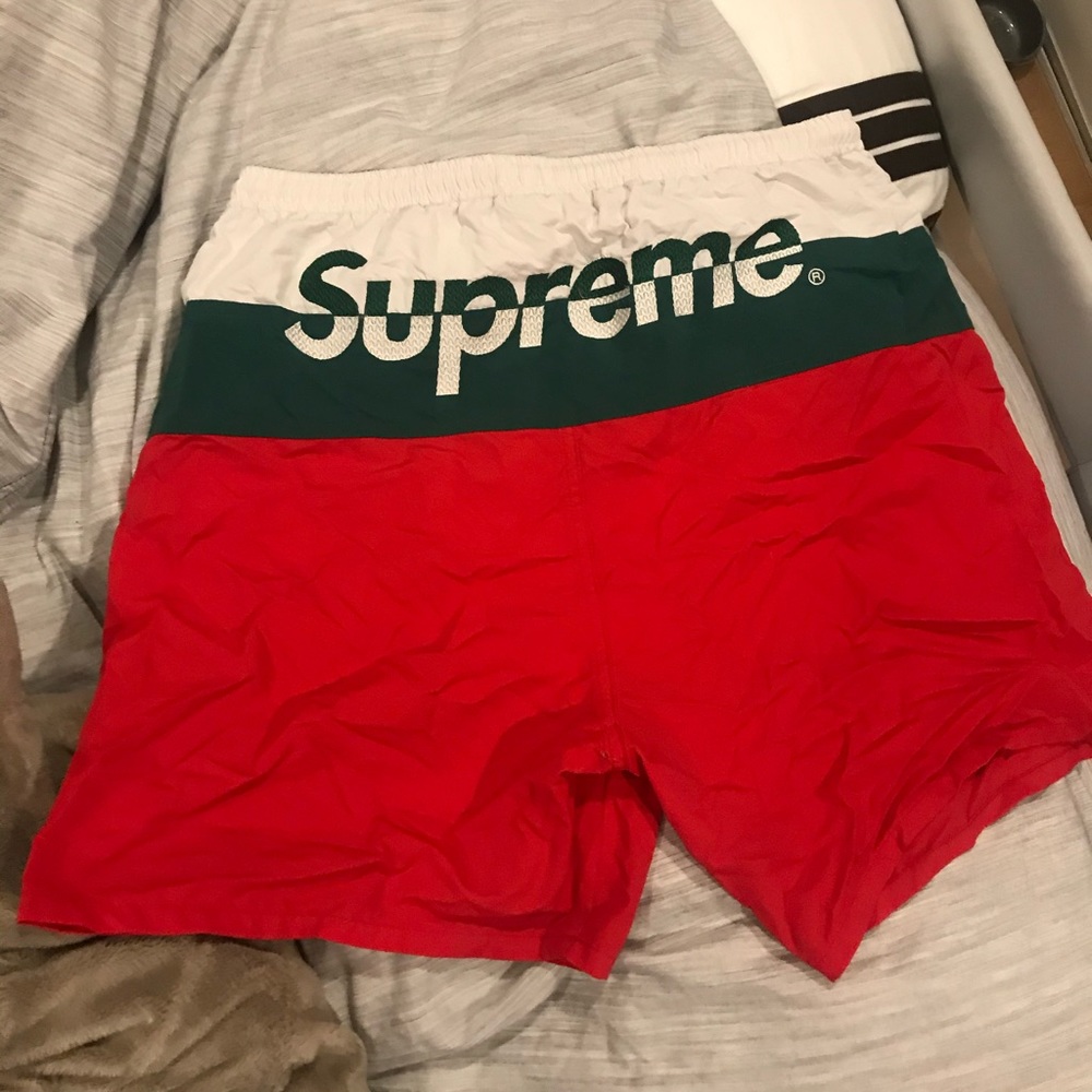 Super hyped Supreme  Split Logo Water Shorts